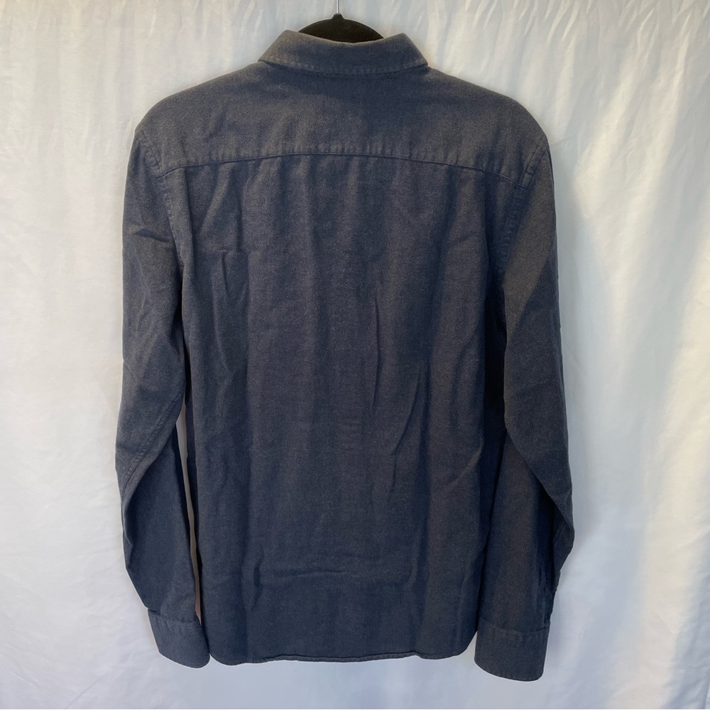 UNTUCKit Mens Large Tall Slim Flannel Long Sleeve Button Down Front Cotton Shirt - Picture 7 of 12